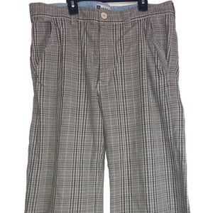 Vintage Rare Y2K Fossil Striped Trouser Pants Women's Size 36R